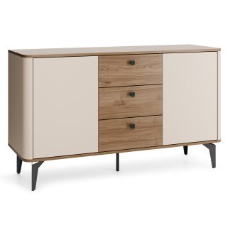 Kommode mit 2 Türen und 3 Schubladen 140 cm AURORA