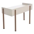 Biurko B11-A coffee beige tyl biale tlo