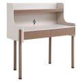Biurko B11-B coffee beige biale tlo