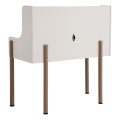 Biurko B11-B coffee beige tyl biale tlo