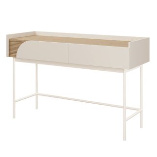 Konsolentisch mit 2 Schubladen und geriffeltem Detail CAMEL
