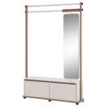 Garderoba G25 coffee beige biale tlo