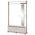Garderoba G25 coffee beige lustro biale tlo