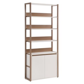 Bücherregal aus Metall mit 2 Türen BOREO