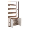Regał R17 coffee beige otwarte biale tlo
