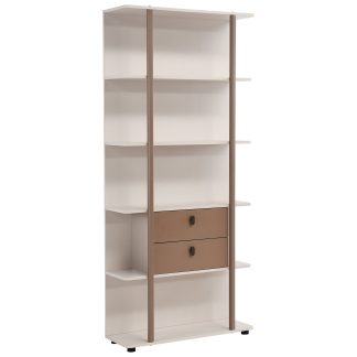 Bücherregal aus Metall mit 2 Schubladen BOREO