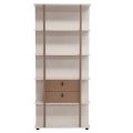Regał R19 coffee beige front biale tlo
