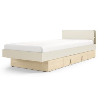 Einzelbett SORELLA 90x200 mit Schubladen und Bettkasten