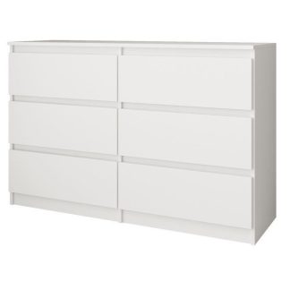 Kommode mit 6 Schubladen CLASSIC 100 Weiß