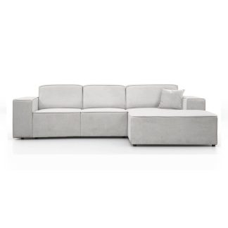 Ecksofa ohne Schlaffunktion PEDRO rechts Hellbeige