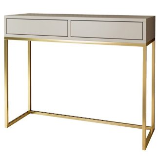 Konsolentisch LANGO 100 cm Kaschmir + Golden