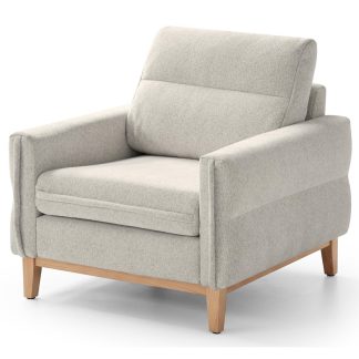 Sessel BELWEDER Beige + Eiche (raven 28)