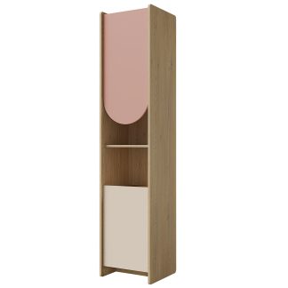 Bücherregal mit 2 Türen und offenem Fach 43 cm LENA