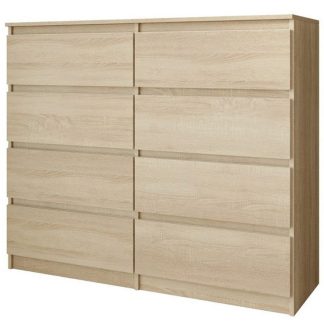 Kommode mit 8 Schubladen CLASSIC Sonoma 100 cm