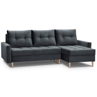 Ecksofa mit Schlaffunktion HALANT Anthrazit
