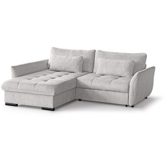 Ecksofa mit Schlaffunktion CARO Creme links