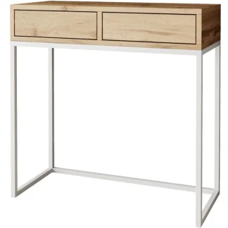 Konsolentisch LANGO 80 cm Eiche Wotan + Weiß