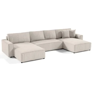 Ecksofa mit Schlaffunktion PARYS U beige