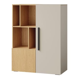 Bücherregal mit 2 Türen und offenen Fächern LARGO